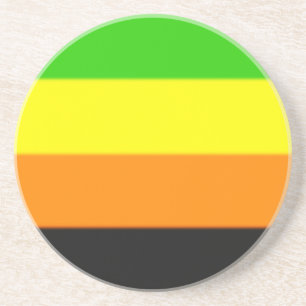 Fallln Aromantic Pride Flag Coaster