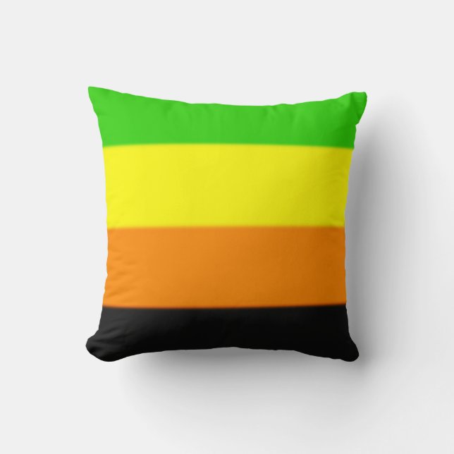 Fallln Aromantic Pride Flag Cushion (Front)