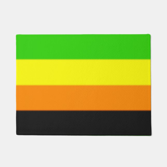 Fallln Aromantic Pride Flag Doormat (Front)