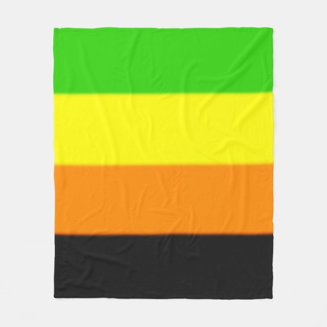 Fallln Aromantic Pride Flag Fleece Blanket (Front)