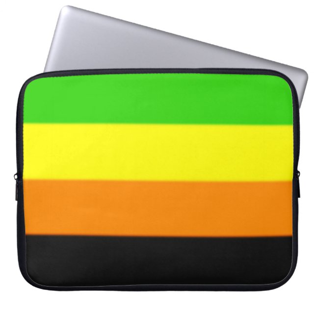 Fallln Aromantic Pride Flag Laptop Sleeve (Front)