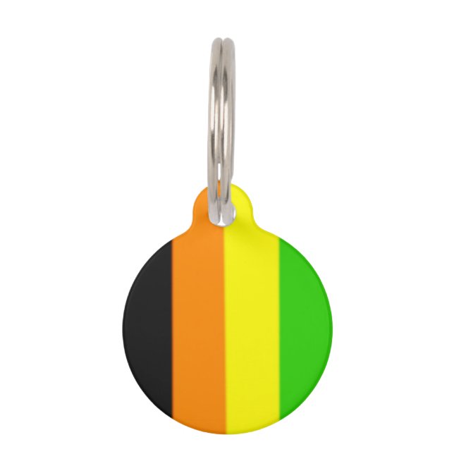 Fallln Aromantic Pride Flag Pet Tag (Front)