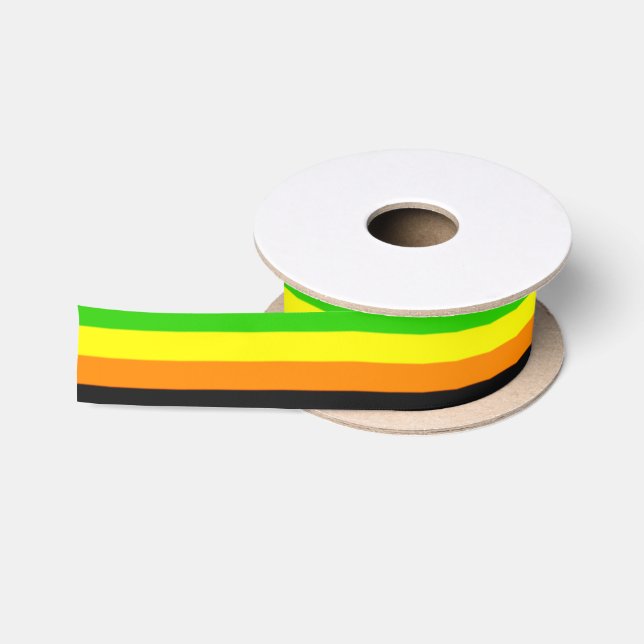 Fallln Aromantic Pride Flag Satin Ribbon (Spool)