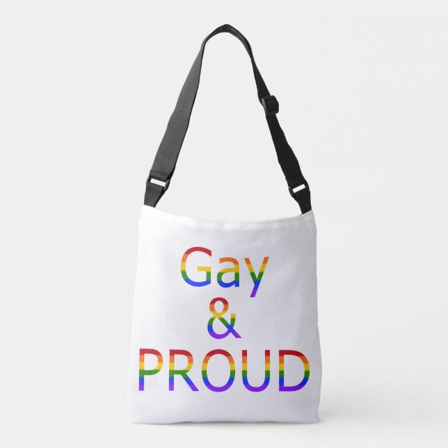 Fallln Gay and Proud Crossbody Bag (Front)