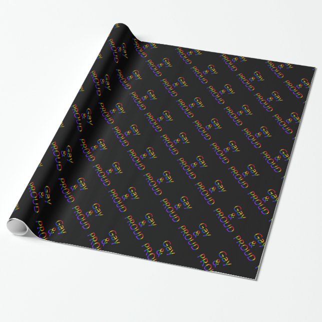 Fallln Gay and Proud Wrapping Paper (Unrolled)