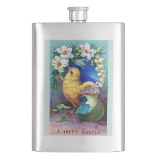 Falln A Happy Easter Chick Hip Flask