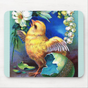 Falln A Happy Easter Chick Mouse Pad