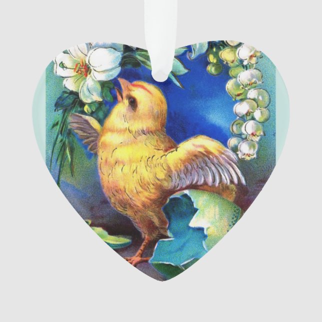 Falln A Happy Easter Chick Ornament (Front)