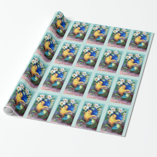 Falln A Happy Easter Chick Wrapping Paper