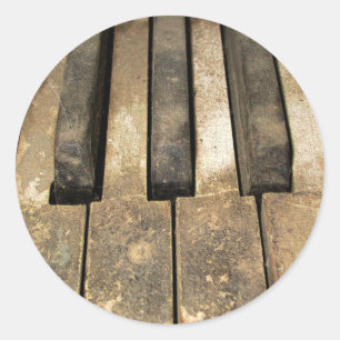 Falln A Melody Left Abadoned Classic Round Sticker