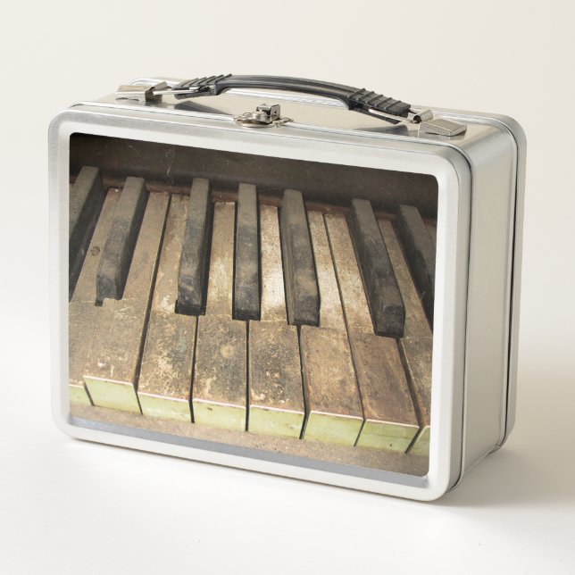 Falln A Melody Left Abandoned Metal Lunch Box (Front)