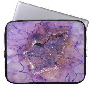 Falln Amethyst Geode Laptop Sleeve