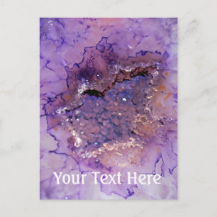 Falln Amethyst Geode Postcard