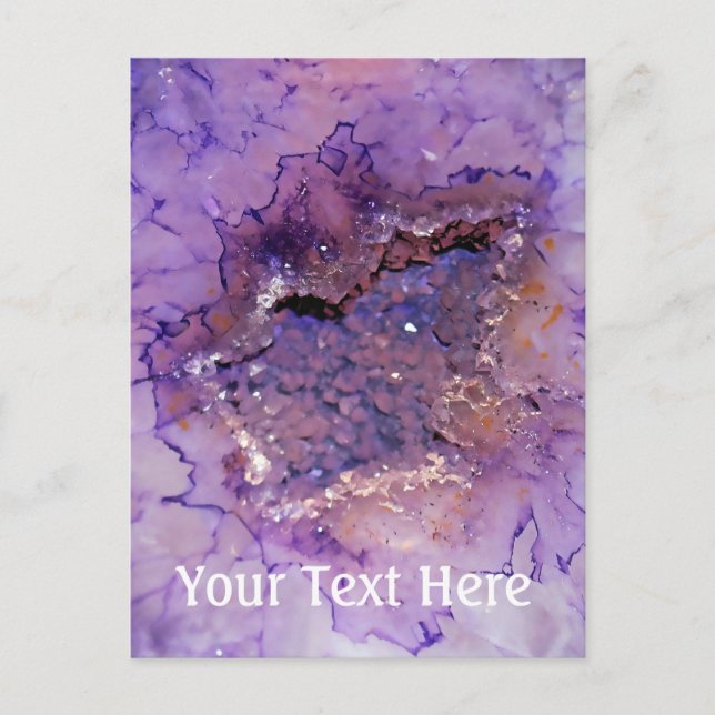 Falln Amethyst Geode Postcard (Front)