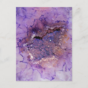 Falln Amethyst Geode Postcard