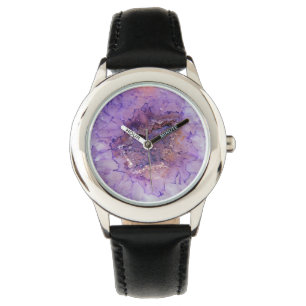 Falln Amethyst Geode Watch