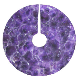 Falln Amethyst Peaks Brushed Polyester Tree Skirt