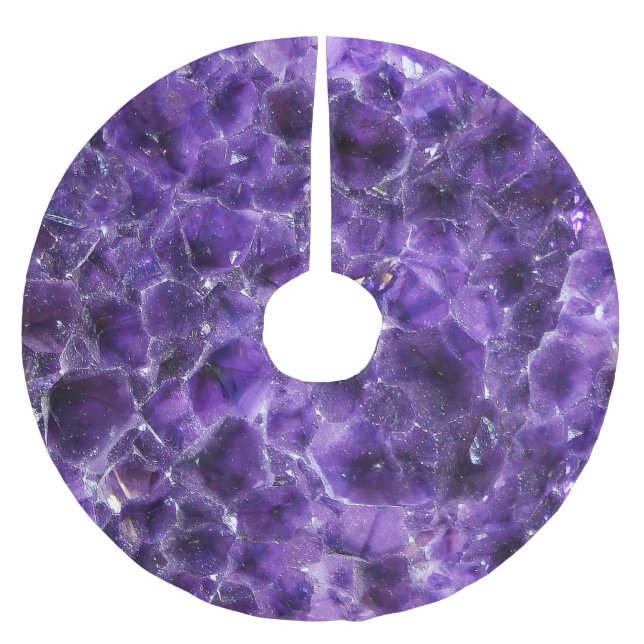 Falln Amethyst Peaks Brushed Polyester Tree Skirt (Front)