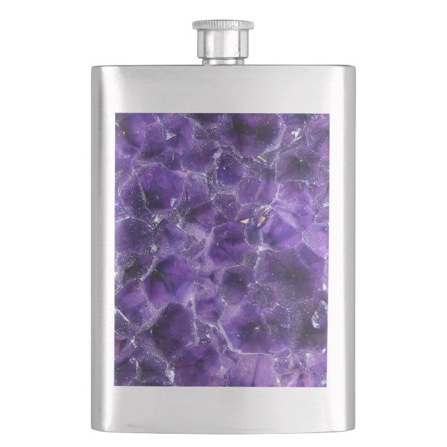 Falln Amethyst Peaks Hip Flask (Front)