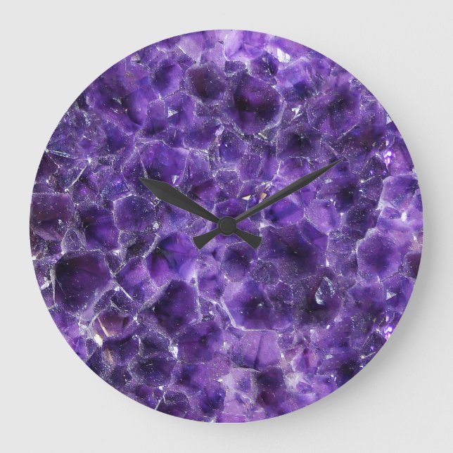 Falln Amethyst Peaks Large Clock (Front)