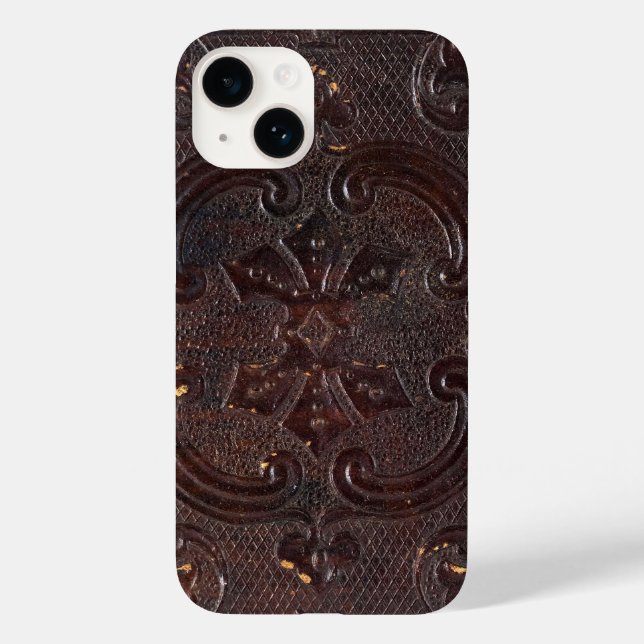 Falln Ancient Leather Book Case-Mate iPhone Case (Back)
