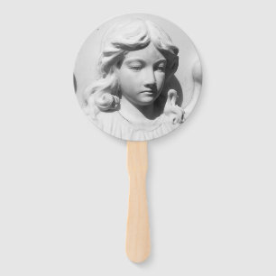 Falln Angel in Mourning Hand Fan