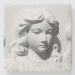 Falln Angel in Mourning Stone Coaster