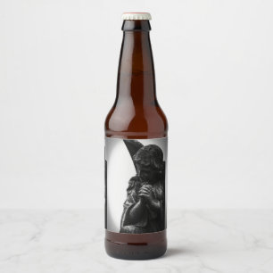 Falln Angel in Prayer Beer Bottle Label