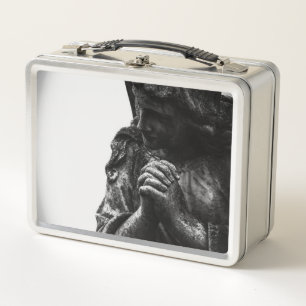Falln Angel in Prayer Metal Lunch Box