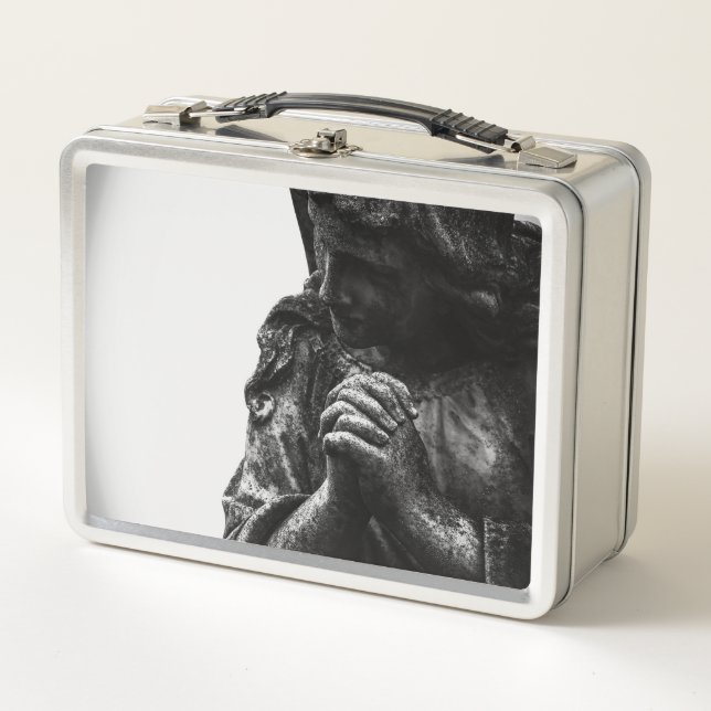 Falln Angel in Prayer Metal Lunch Box (Front)