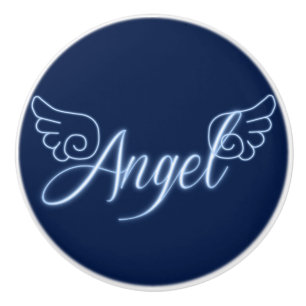 Falln Angel With Wings Ceramic Knob