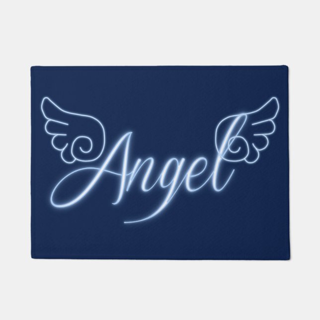 Falln Angel With Wings Doormat (Front)
