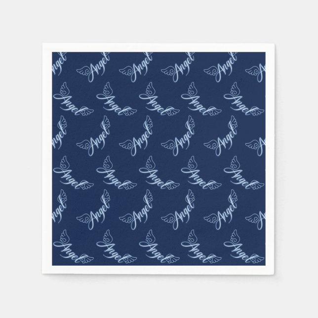 Falln Angel With Wings Napkin (Front)