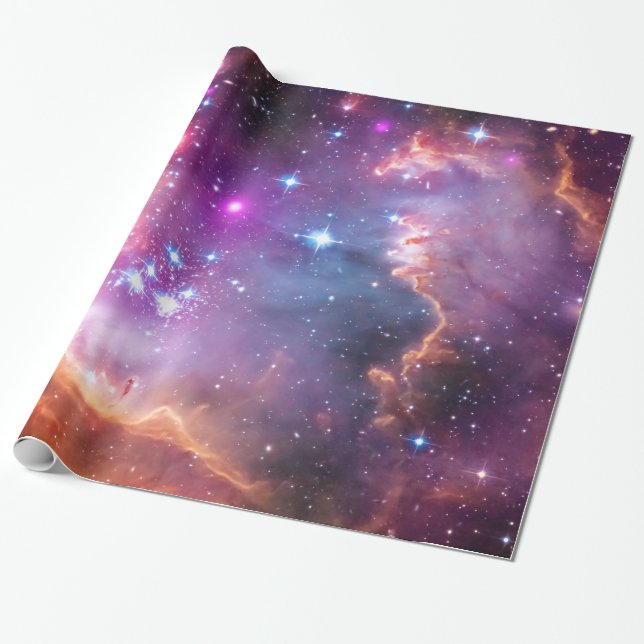 Falln Angelic Galaxy Wrapping Paper (Unrolled)