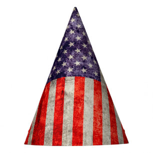 Falln Antique American Flag Party Hat