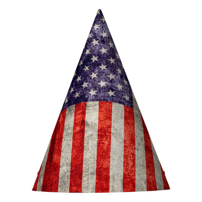 Falln Antique American Flag Party Hat (Front)