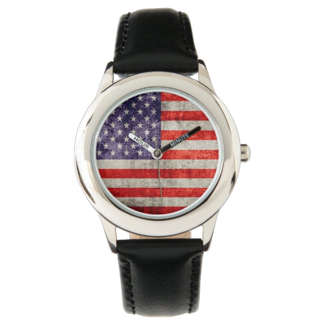 Falln Antique American Flag Watch (Front)