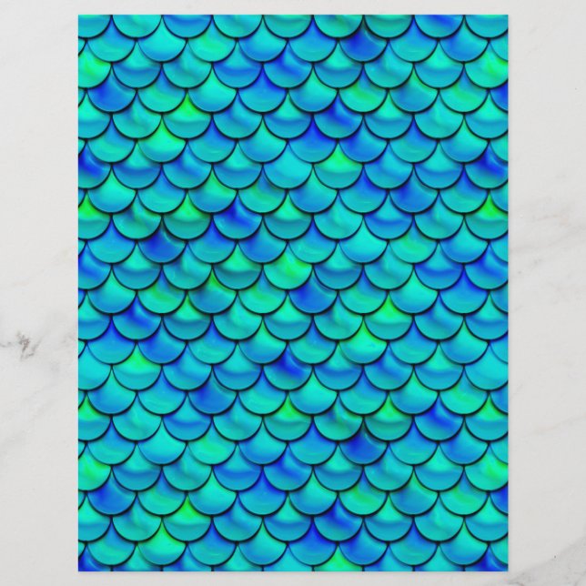 Falln Aqua Blue Scales (Front)