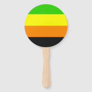Falln Aromantic Pride Flag Hand Fan