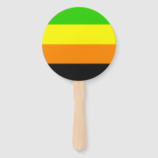 Falln Aromantic Pride Flag Hand Fan (Front)