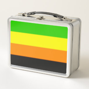 Falln Aromantic Pride Flag Metal Lunch Box
