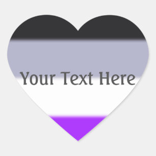 Falln Asexual Pride Flag Heart Sticker