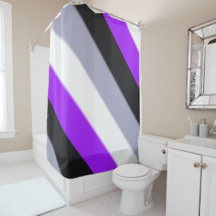 Falln Asexual Pride Flag Shower Curtain