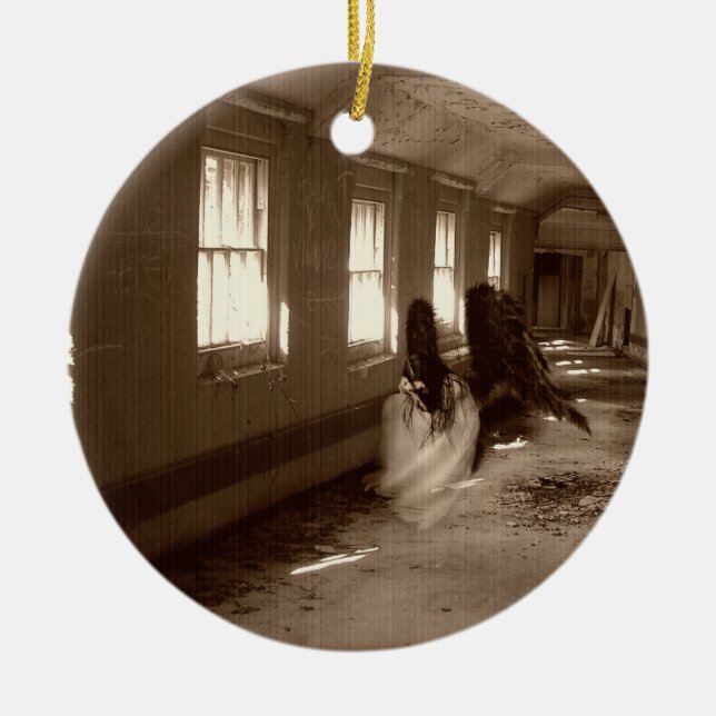 Falln Asylum Angel Ceramic Ornament (Front)