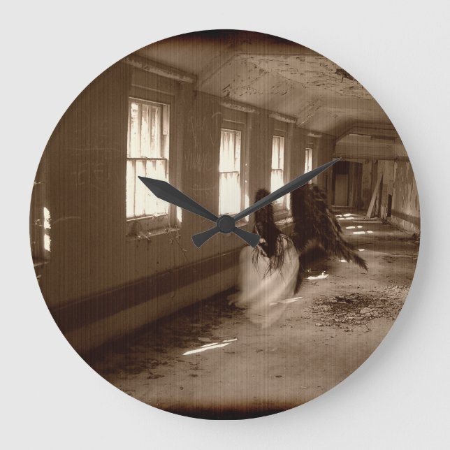 Falln Asylum Angel Large Clock (Front)