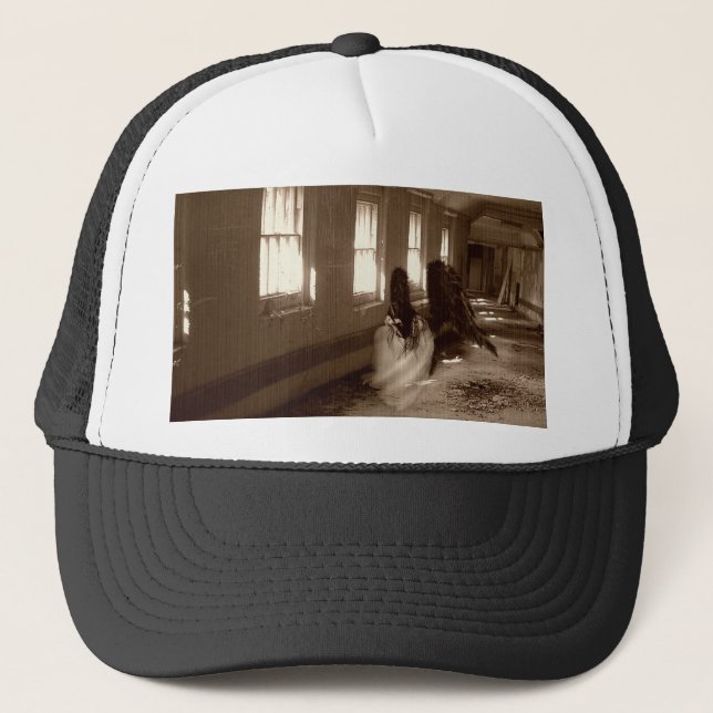 Falln Asylum Angel Trucker Hat (Front)