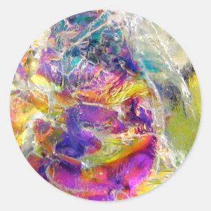 Falln Aura Crystal Classic Round Sticker