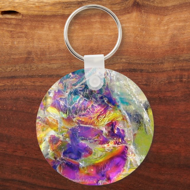Falln Aura Crystal Key Ring (Front)