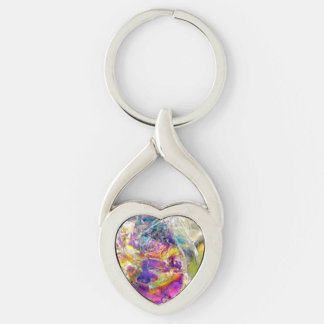 Falln Aura Crystal Key Ring (Front)