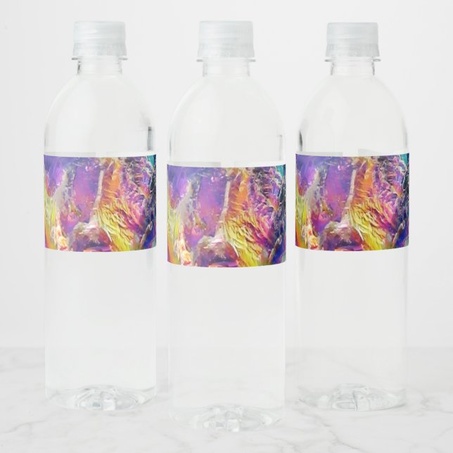 Falln Aura Crystal Water Bottle Label (Bottles)